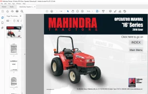 Mahindra Tractor 16 Series 2816 Gear ML 120 Operator's Manual - PDF DOWNLOAD