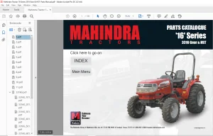 Mahindra Tractor 16 Series 3316 Gear & HST  Parts Manual - PDF DOWNLOAD