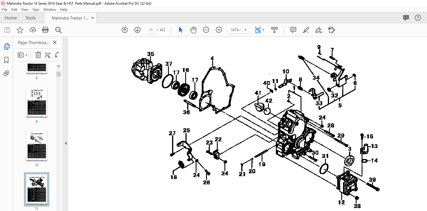 2015 Mahindra Tractor Parts Diagram 3016