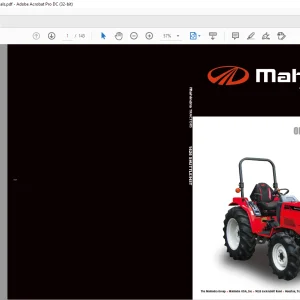 Mahindra Tractor 1626 SHUTTLE 1626 HST Operator's Manual  - PDF DOWNLOAD