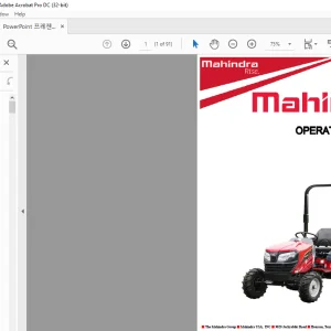 Mahindra Tractor eMax22LHST eMax25LHST Operator's Manual - PDF DOWNLOAD