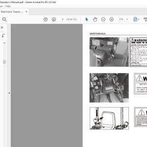 Mahindra Tractor max 24 HST Operator's Manual - PDF DOWNLOAD