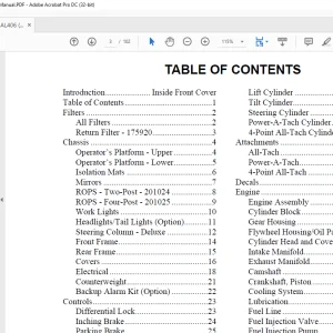 Mustang AL 406 Articulated Loader Parts Manual 918337 - PDF DOWNLOAD