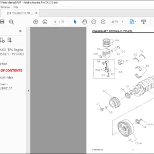 Mustang MTL20 Track Loaders Gehl CTL70 Isuzu 4JG1-TPA Engine Parts Manual 917063 - PDF DOWNLOAD