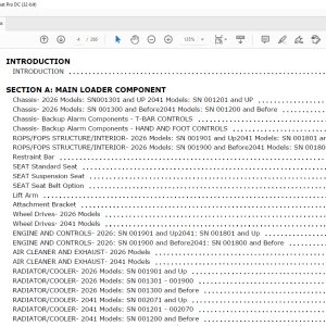 Mustang Manitou 2026 & 2041 Skid-Steer Loader Parts Manual 917162 - PDF DOWNLOAD