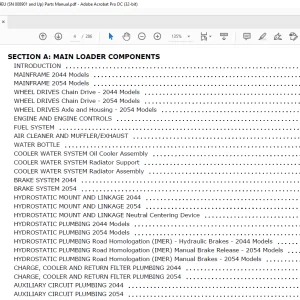 Mustang Manitou 2044 2044(EU) & 2054 2054 (EU) Skid-Steer Loader Parts Manual 917333 - PDF DOWNLOAD