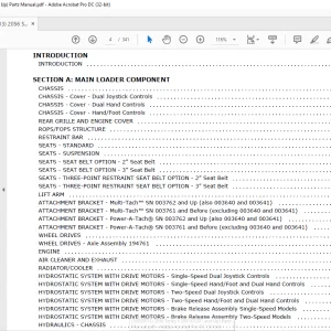 Mustang Manitou 2056 Series II Parts Catalog Manual 50950013 (SN 003301 and up) - PDF DOWNLOAD