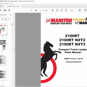 Mustang Manitou 2100RT 2100RT NXT2 2100RT NXT3 Compact Track Loader Parts Manual 50960116 - PDF DOWNLOAD