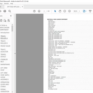 Mustang Manitou MLT325 Compact Track Loader Parts Manual 917302 - PDF DOWNLOAD