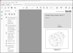 Rexroth Motor MCR-T Series 33 S032 Repair Manual (50950387) - PDF DOWNLOAD
