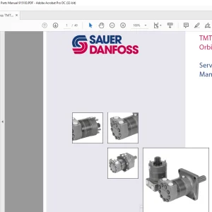 Sauer Danfoss TMT Orbital Motor Service & Parts Manual 915183 - PDF DOWNLOAD