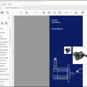Turolla D-Series Gear Motors Service Manual 50950189 - PDF DOWNLOAD