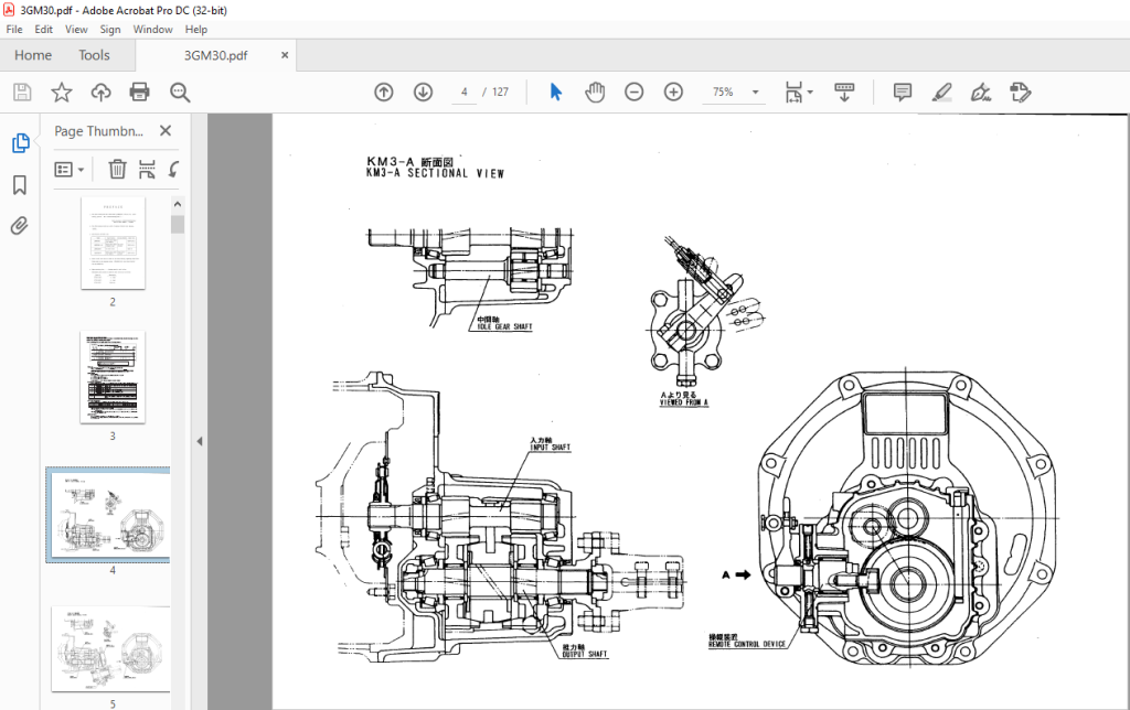 Yanmar 3gm30 3gm30 B 3gm30c 3gm30f Diesel Engine Parts Catalog Manual