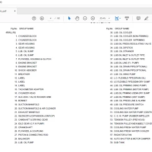 Yanmar 4HAL Parts Catalog Manual - PDF DOWNLOAD