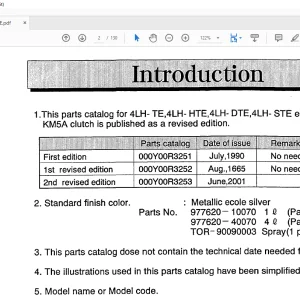 Yanmar 4LH-TE 4LH-HTE 4LH-DTE 4LH- STE Engine & KM5A Clutch Parts Catalog Manual 0CR10-G32503 - PDF DOWNLOAD
