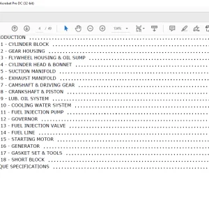 Yanmar 4TNV88-BXBV Engine Parts Manual (50940086) - PDF DOWNLOAD