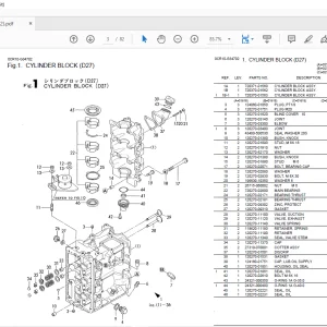 Yanmar D27 D36 Engine Parts Catalog Manual PC NO : 0CR10-G34702 - PDF DOWNLOAD