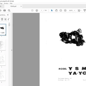 Yanmar YSM YA YC Series Diesel Engine Parts Catalog Manual - PDF DOWNLOAD