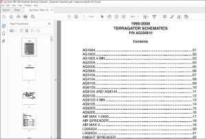 Ag Chem 1995-2006 TerraGator Electrical Hydraulic_Pneumatic Schematics Manual PN AG330810 - PDF DOWNLOAD