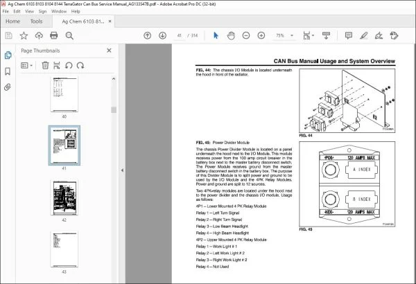 Ag Chem 6103 8103 8104 8144 TerraGator Can Bus Service Manual_AG133547B ...