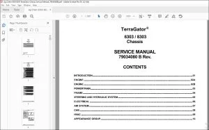Ag Chem 6303 8303 TerraGator Chassis Service Manual_79034080B - PDF DOWNLOAD
