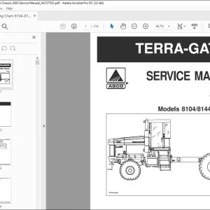 Ag Chem 8104 8144 TerraGator Chassis 2003 Service Manual_AG727525 - PDF DOWNLOAD