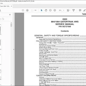 Ag Chem 864 1064 GATORTRAK 4WS Service Manual_AG727569 - PDF DOWNLOAD