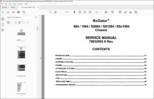Ag Chem 884 1084 SS884 SS1084 SSc1084 RoGator Service Manual 79032955A - PDF DOWNLOAD