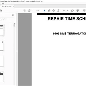 Ag Chem 9105 NMS TerraGator System Repair Time Schedule Manual_AG331647A - PDF DOWNLOAD
