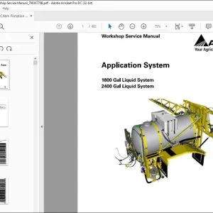 Ag Chem Application System 1800 & 2400 Gal Liquid System Workshop Service Manual_79036770B - PDF DOWNLOAD