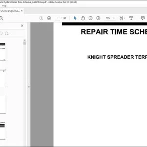 Ag Chem Knight Spreader Terragator System Repair Time Schedule Manual_AG331630A - PDF DOWNLOAD