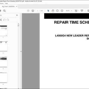 Ag Chem L4000G4 New Leader Repair Time Schedule Manual_AG333722C - PDF DOWNLOAD