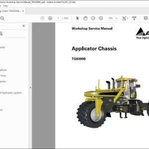 Ag Chem TG9300B TerraGator Chassis Workshop Service Manual_79035609C - PDF DOWNLOAD