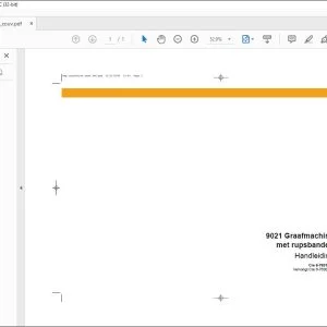 Case 9021 Graafmachine met rupsbanden Gebruikershandleiding(6-7631 DU) - PDF DOWNLOAD (Dutch)
