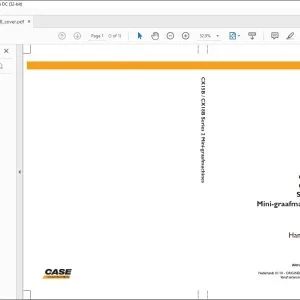 Case Mini-graafmachines CX15B CX18B Series 2 Gebruikershandleiding(84286948) - PDF DOWNLOAD (Dutch)