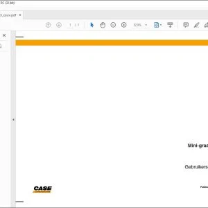 Case Mini-graafmachines CX17B Gebruikershandleiding(87492463) - PDF DOWNLOAD (Dutch)