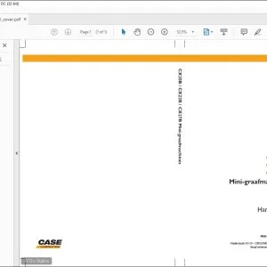 Case Mini-graafmachines CX20B CX22B CX27B Gebruikershandleiding(84287281) - PDF DOWNLOAD (Dutch)