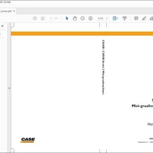 Case Mini-graafmachines CX45B CX50B Series 2 Gebruikershandleiding(84372580) - PDF DOWNLOAD (Dutch)
