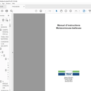 DEUTZ-FAHR 5545 H 5565 H 5585 HT Moissonneuse-batteuse Manuel d’instructions - PDF DOWNLOAD