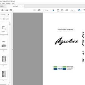 DEUTZ-FAHR AGROLUX 57 67 F57 F67 UTILISATION ET ENTRETIEN MANUAL -  PDF DOWNLOAD