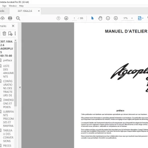 DEUTZ-FAHR AGROPLUS 60 70 80 MANUEL D’ATELIER -  PDF DOWNLOAD