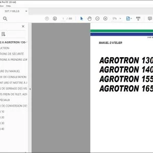 DEUTZ-FAHR AGROTRON 130 140 155 165 MANUEL D’ATELIER  - PDF DOWNLOAD