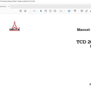 DEUTZ-FAHR TCD 2013 4V Industrie MANUEL D’ATELIER - PDF DOWNLOAD