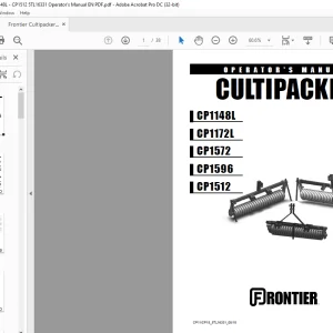 Frontier Cultipacker CP1148L CP1172L CP1572 CP1596 CP1512 Operator's Manual - PDF DOWNLOAD