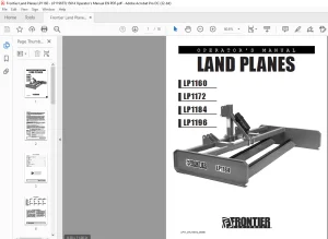 Frontier Land Planes LP1160 LP1172 LP1184 LP1196 Operator's Manual - PDF DOWNLOAD