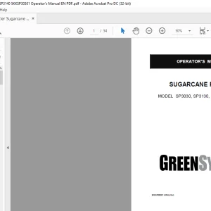 Frontier Sugarcane Planter SP3030 SP3130, SP3040 SP3140  Operator's  Manual 5KKSP30301 - PDF DOWNLOAD
