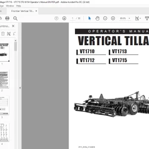 Frontier Vertical Tillage VT1710 VT1712 VT1713 VT1715 Operator's Manual - PDF DOWNLOAD