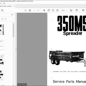 Gehl 350MS Spreaders Service Parts Manual - PDF DOWNLOAD