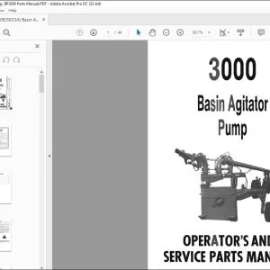 Gehl Basin Agitator Pump 3000 OPERATOR'S AND SERVICE PARTS MANUAL(903823) - PDF DOWNLOAD