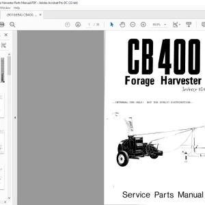 Gehl CB400, Forage Harvester Service And Parts Manual(901669A) - PDF DOWNLOAD